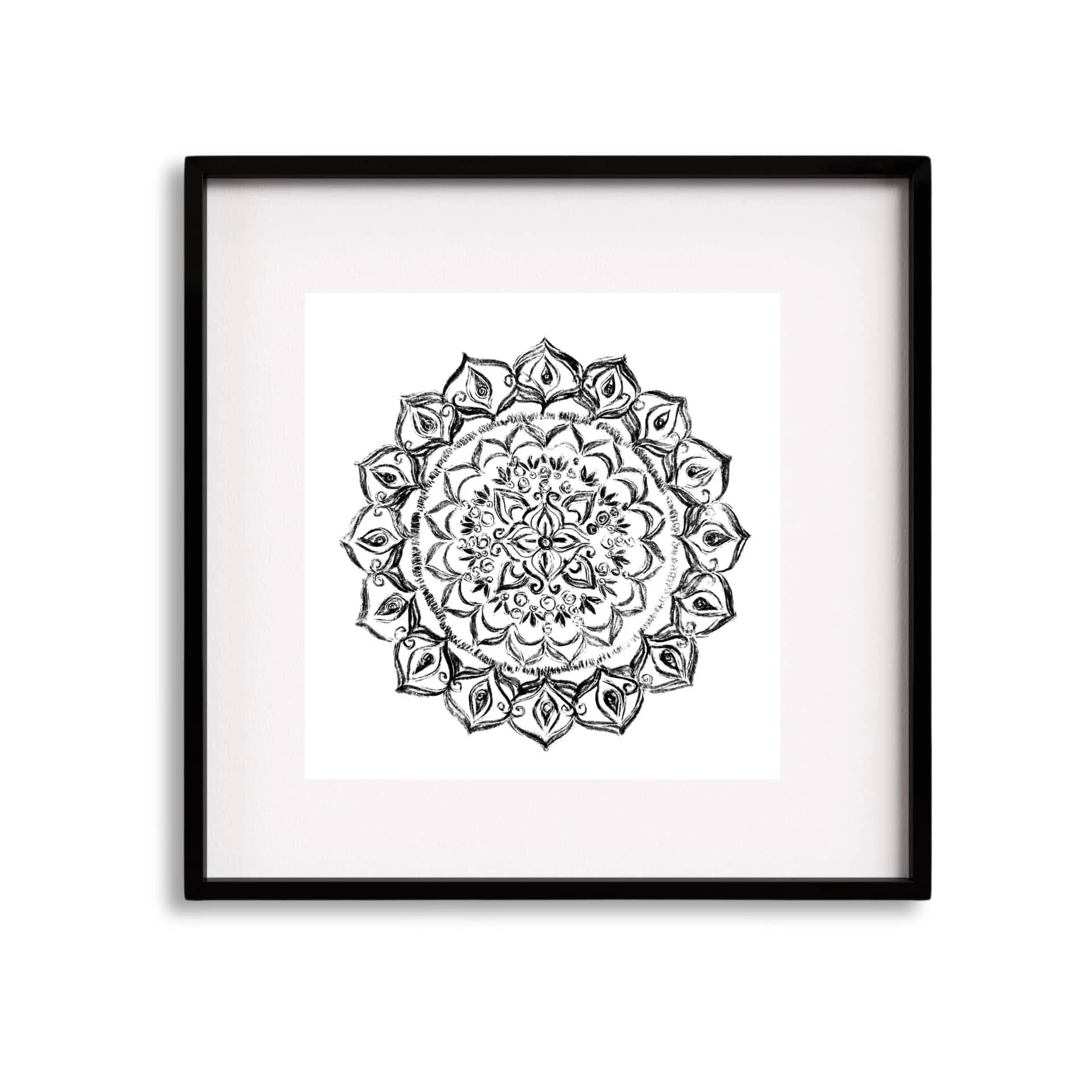 Geometrical Black and white Artwork for wall